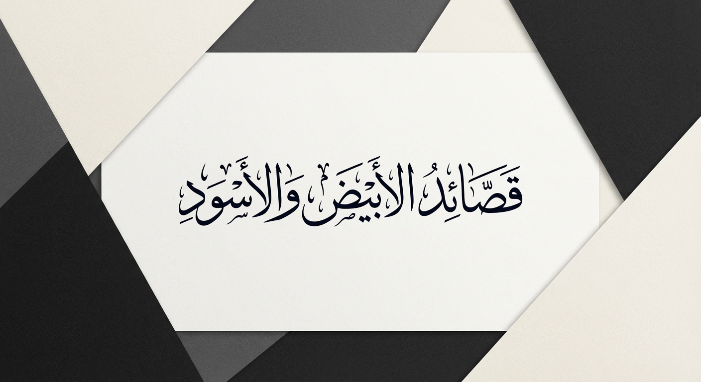 مُدَوَّنَةُ الهَذَيَان…  قَصَائِدُ الأَبْيَضِ وَالأَسْوَدِ