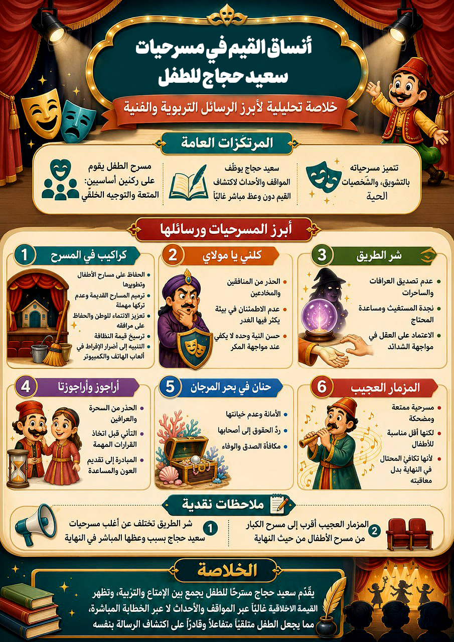 أنساق القيم في مسرحيات سعيد حجاج للطفل